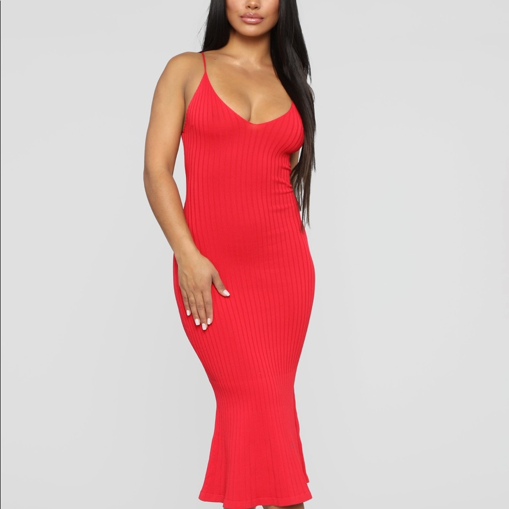 Mermaid style midi dress
